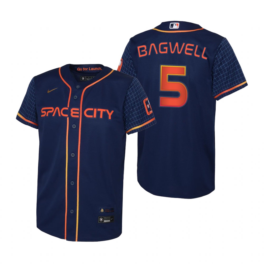Youth Houston Astros Jeff Bagwell Nike Navy 2022 City Connect Replica Jersey Youth Houston Astros Jeff Bagwell Nike Navy 2022 City Connect Replica Jersey