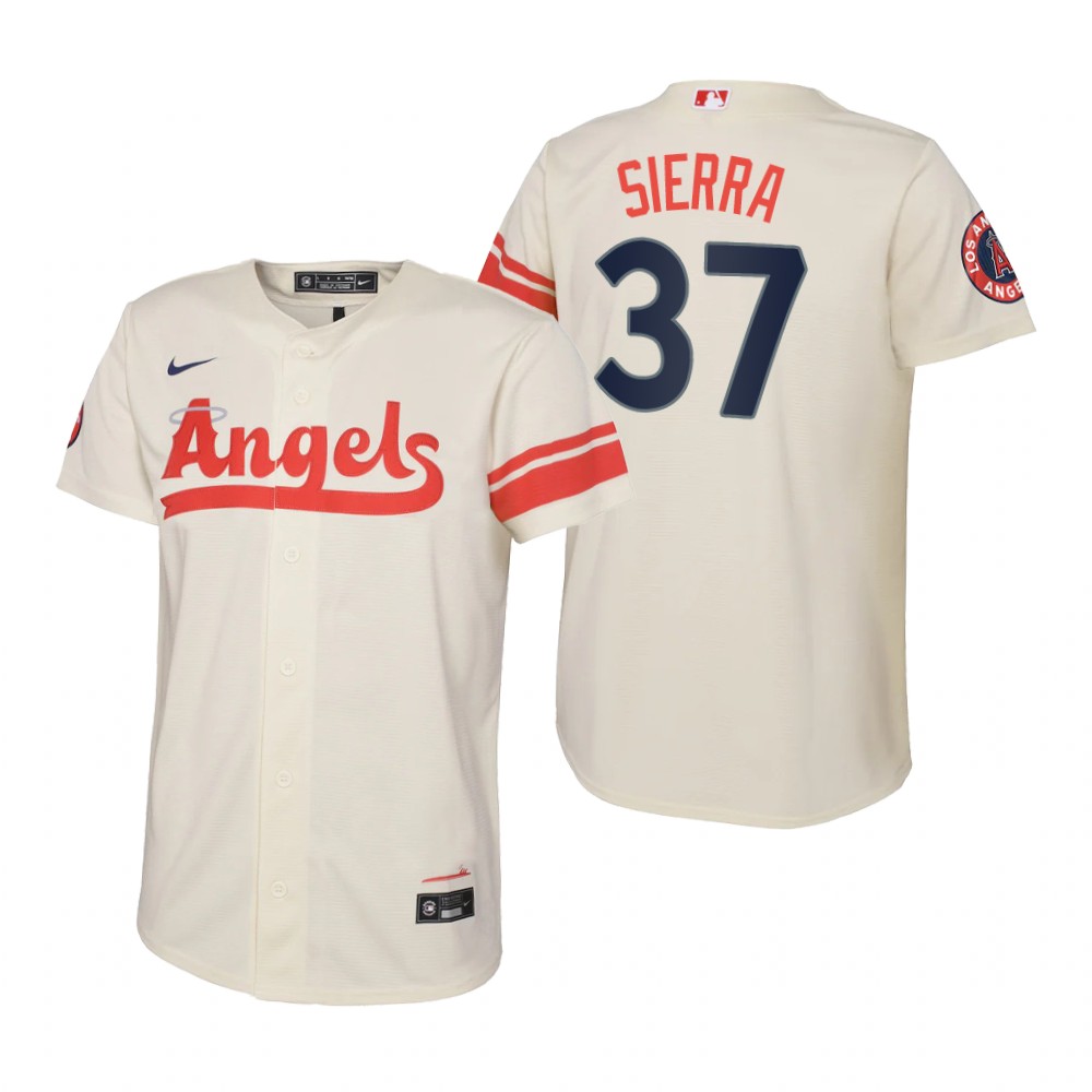 Youth Los Angeles Angels Magneuris Sierra Cream 2022 City Connect Replica Jersey