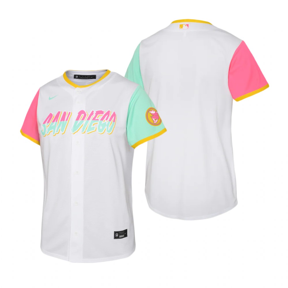Youth San Diego Padres White 2022 City Connect Replica Team Jersey