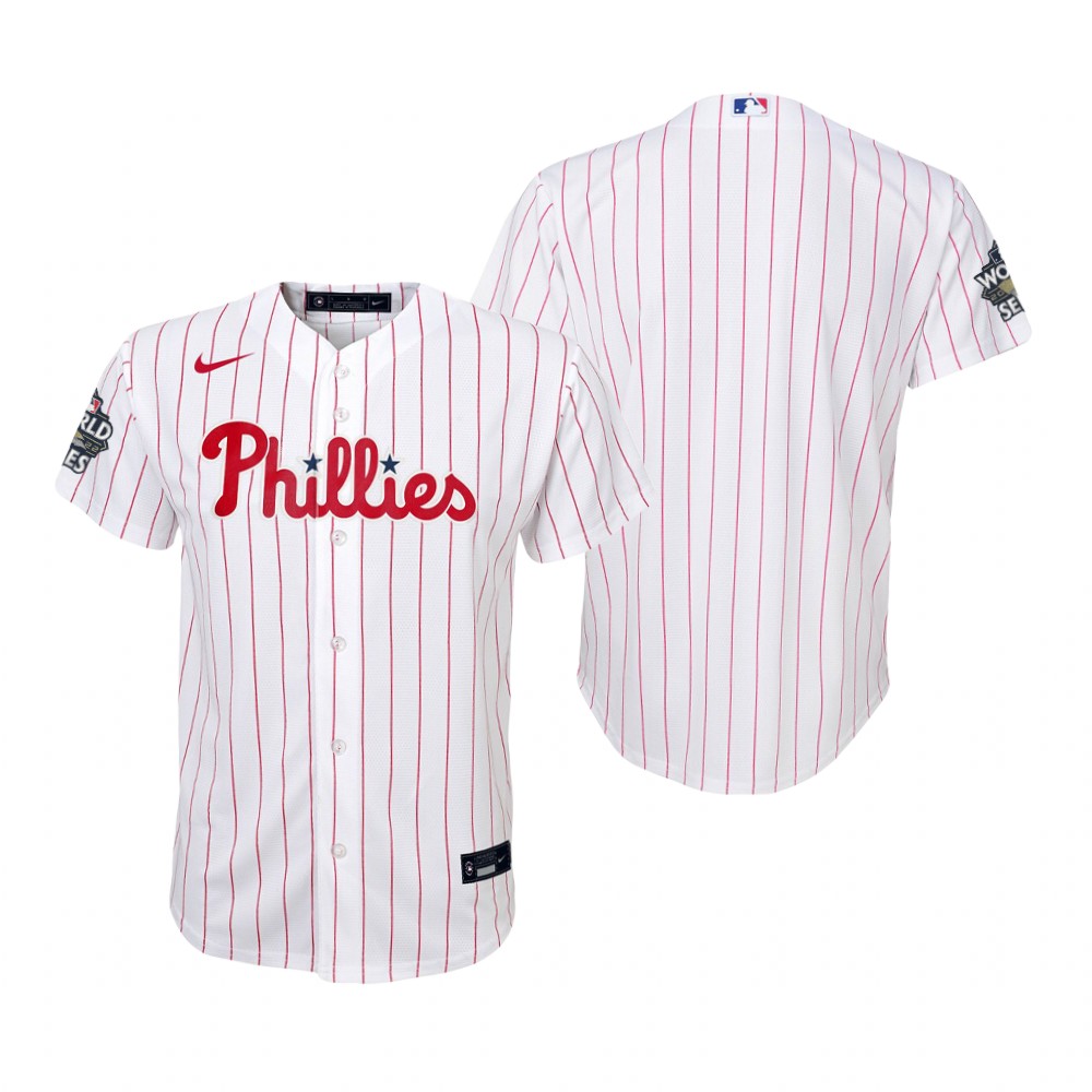 Youth Philadelphia Phillies Nike White 2022 World Series Replica Jersey