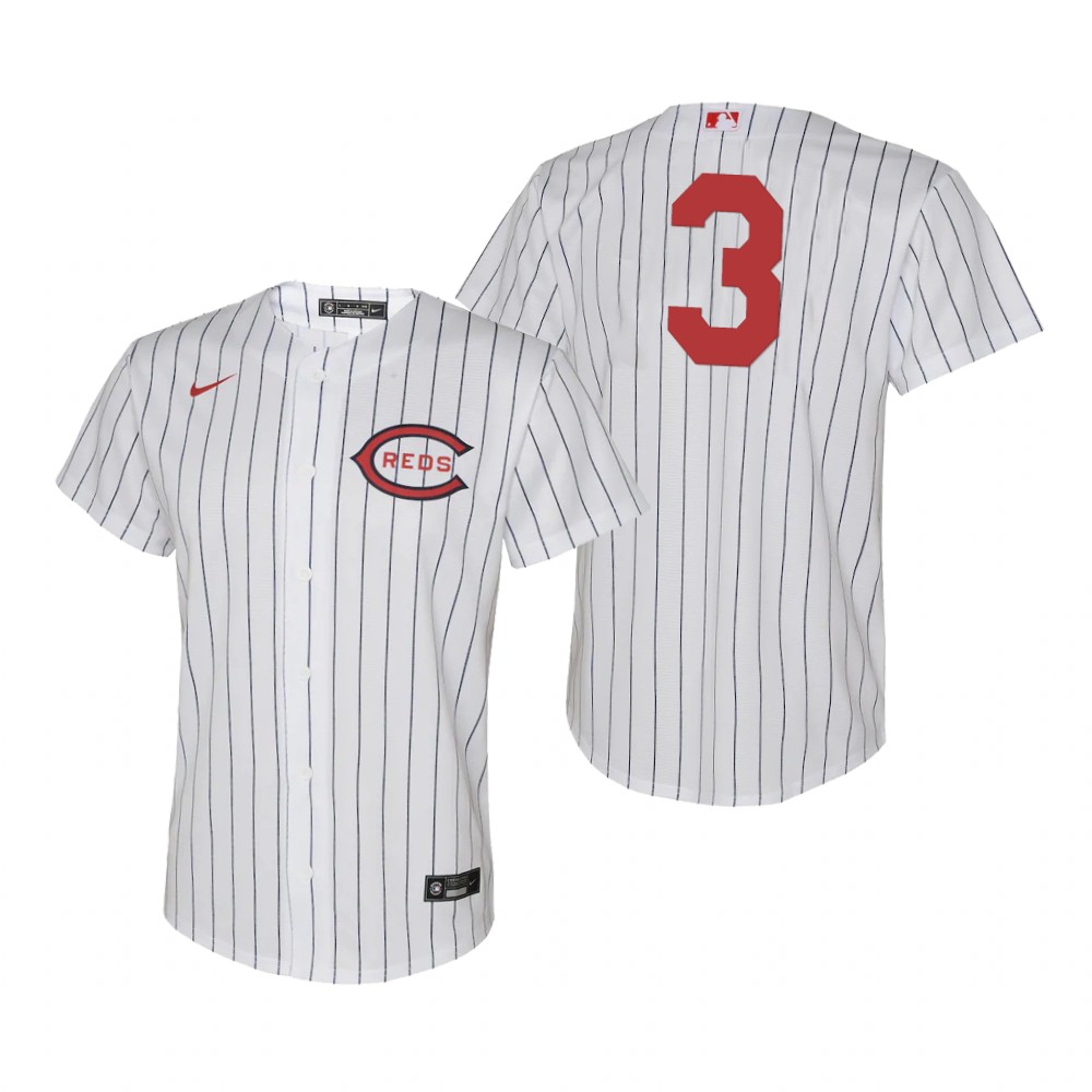 Youth Cincinnati Reds Albert Almora Jr White Replica Jersey 2022 Field of Dreams