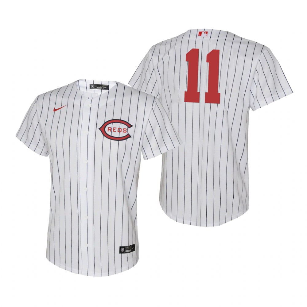 Youth Cincinnati Reds Barry Larkin White Replica Jersey 2022 Field of Dreams