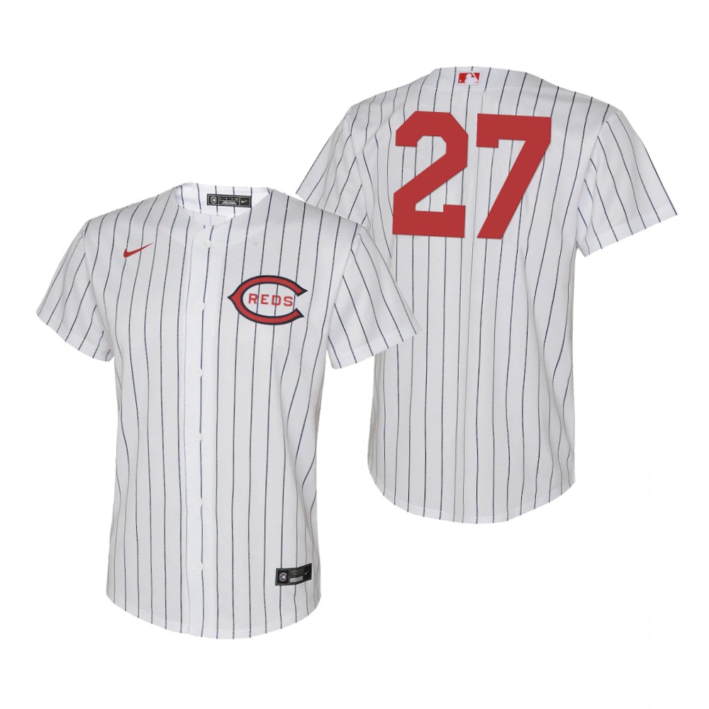 Youth Cincinnati Reds Jake Fraley White Replica Jersey 2022 Field of Dreams