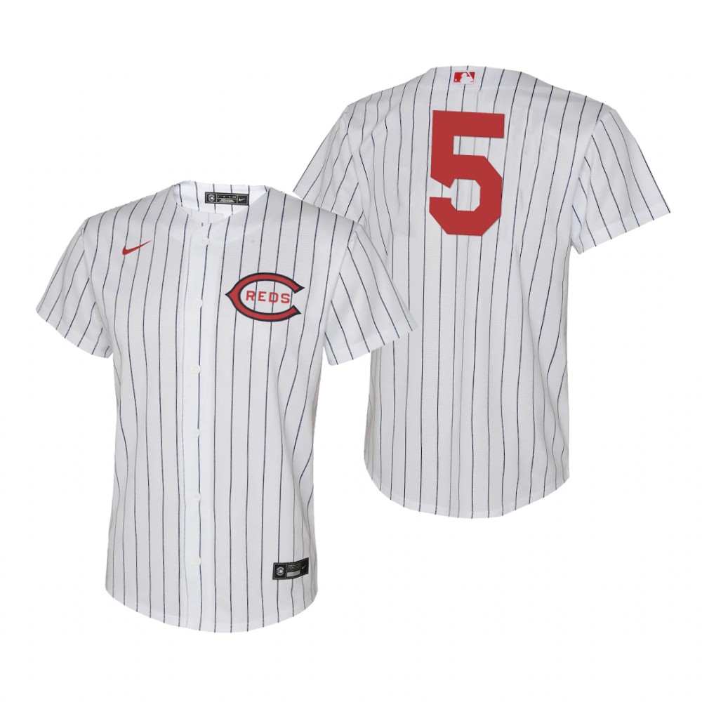 Youth Cincinnati Reds Johnny Bench White Replica Jersey 2022 Field of Dreams