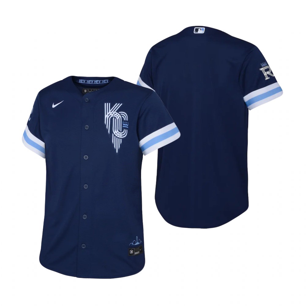 Youth Kansas City Royals Nike Navy 2022 City Connect Replica Jersey Youth Kansas City Royals Nike Navy 2022 City Connect Replica Jersey