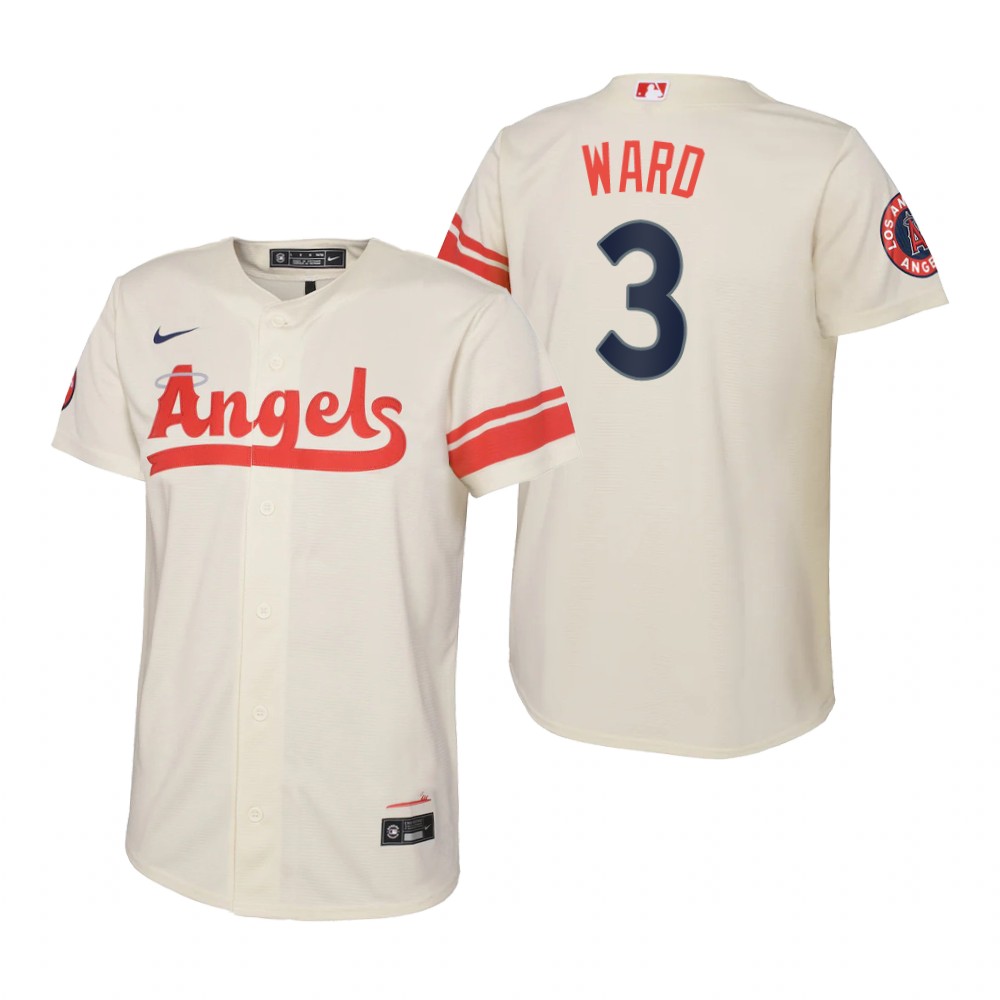 Youth Los Angeles Angels Taylor Ward Nike Cream 2022 City Connect Replica Jersey