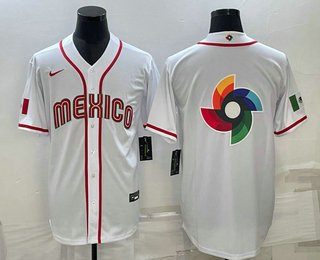 Men's USA Baseball Big Logo 2023 WBC Jersey - White Men's USA Baseball Big Logo 2023 WBC Jersey - White