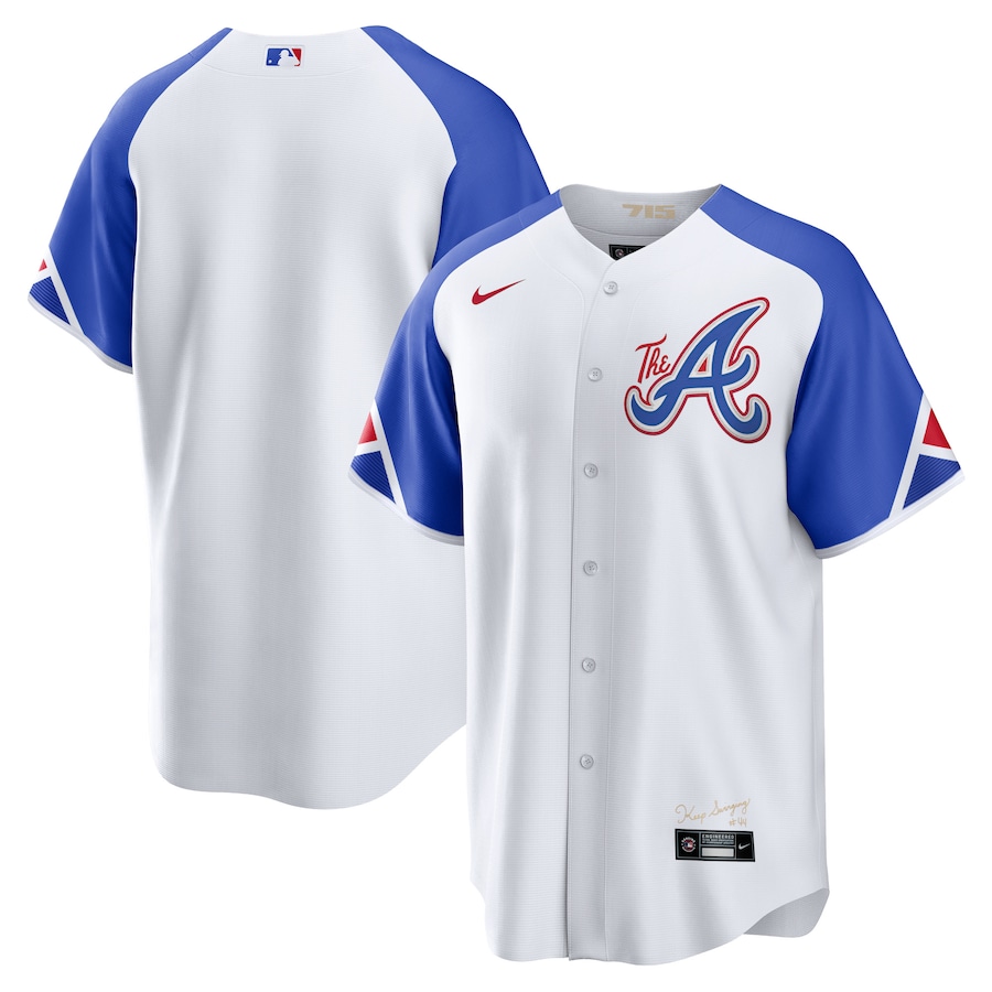 Atlanta Braves  Nike White 2023 City Connect Replica Jersey - Mans