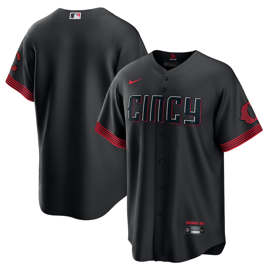 Cincinnati Reds Nike Black 2023 City Connect Replica Jersey - Mans Cincinnati Reds Nike Black 2023 City Connect Replica Jersey - Mans