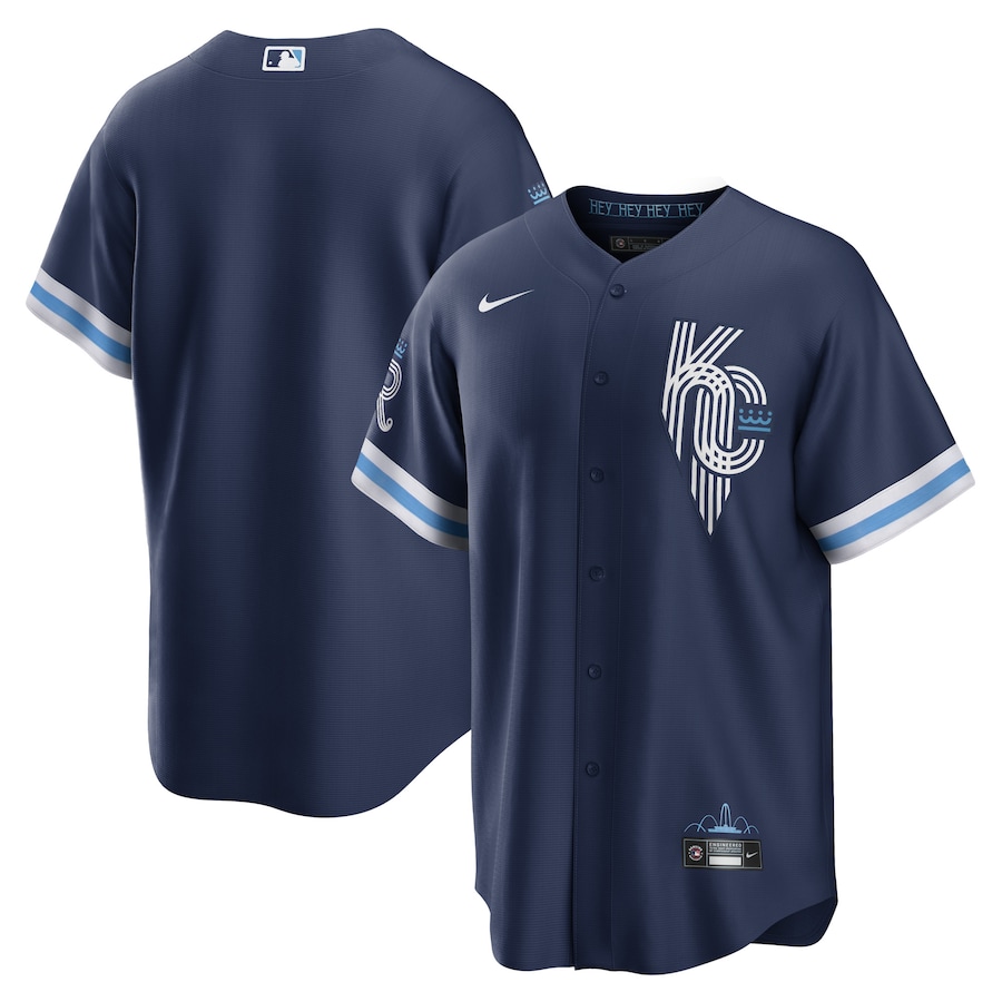 Kansas City Royals Nike Navy 2022 City Connect Replica Jersey - Mans