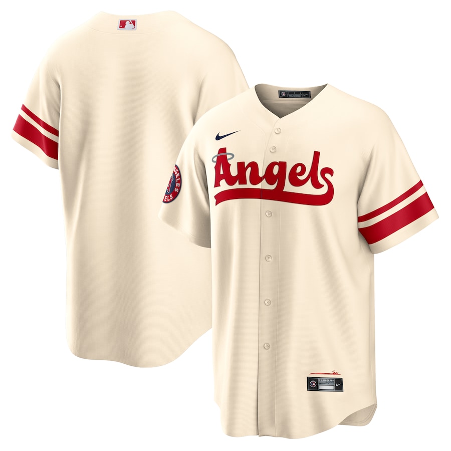 Los Angeles Angels Nike Cream 2022 City Connect Replica Team Jersey - Mans