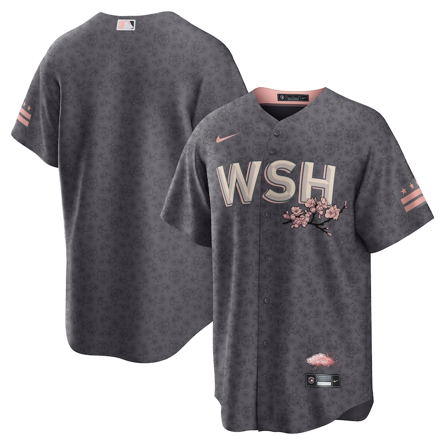 Washington Nationals Nike Gray City Connect Replica Team Jersey - Mans Washington Nationals Nike Gray City Connect Replica Team Jersey - Mans