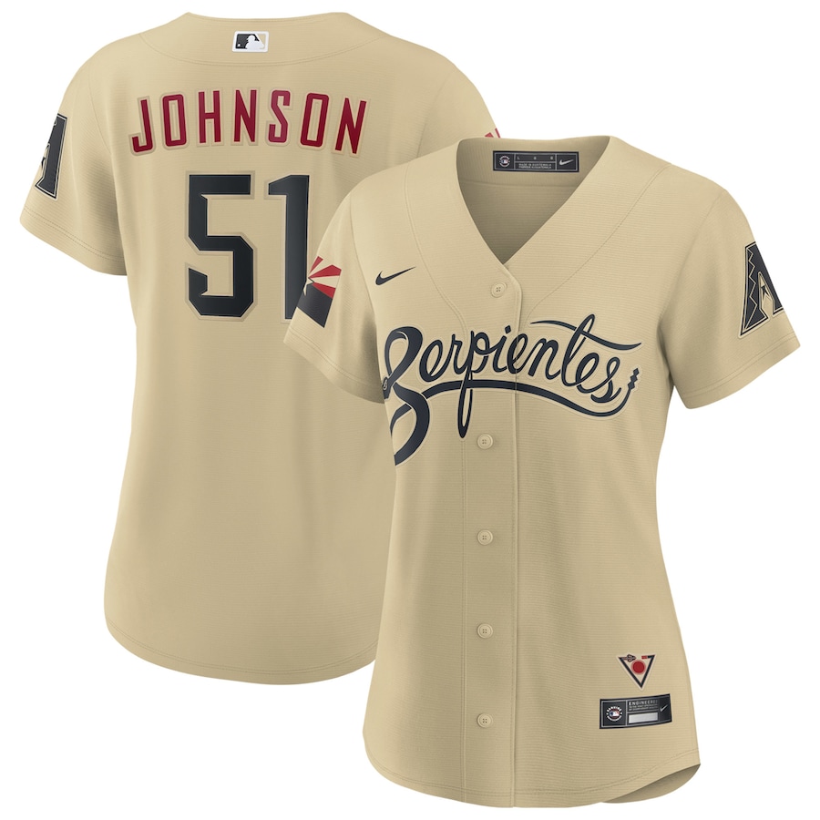 Arizona Diamondbacks Randy Johnson Nike Sand City Connect Replica Player Jersey - Womans Arizona Diamondbacks Randy Johnson Nike Sand City Connect Replica Player Jersey - Womans