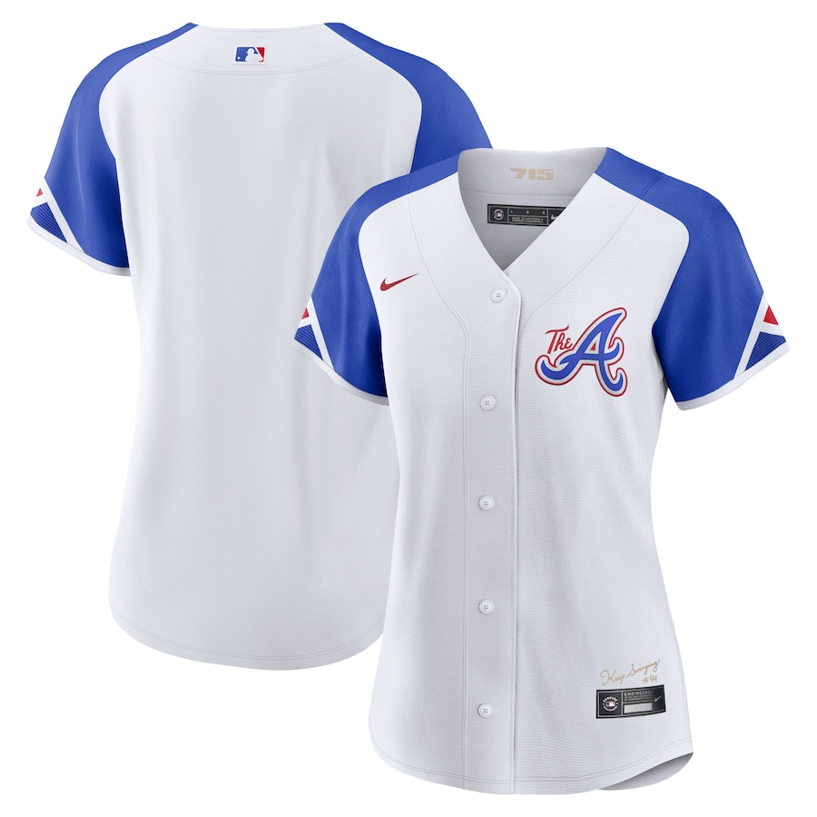 Atlanta Braves Nike White 2023 City Connect Replica Jersey - Womans Atlanta Braves Nike White 2023 City Connect Replica Jersey - Womans