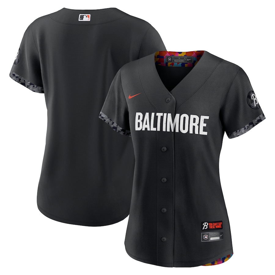 Baltimore Orioles Nike Black 2023 City Connect Replica Jersey - Womans Baltimore Orioles Nike Black 2023 City Connect Replica Jersey - Womans