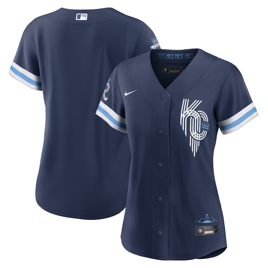 Kansas City Royals Nike Navy 2022 City Connect Replica Jersey - Womans Kansas City Royals Nike Navy 2022 City Connect Replica Jersey - Womans