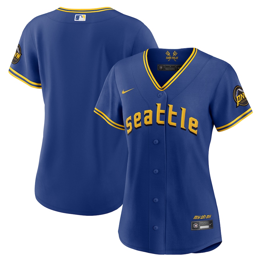 Seattle Mariners Nike Royal 2023 City Connect Replica Jersey - Womans Seattle Mariners Nike Royal 2023 City Connect Replica Jersey - Womans