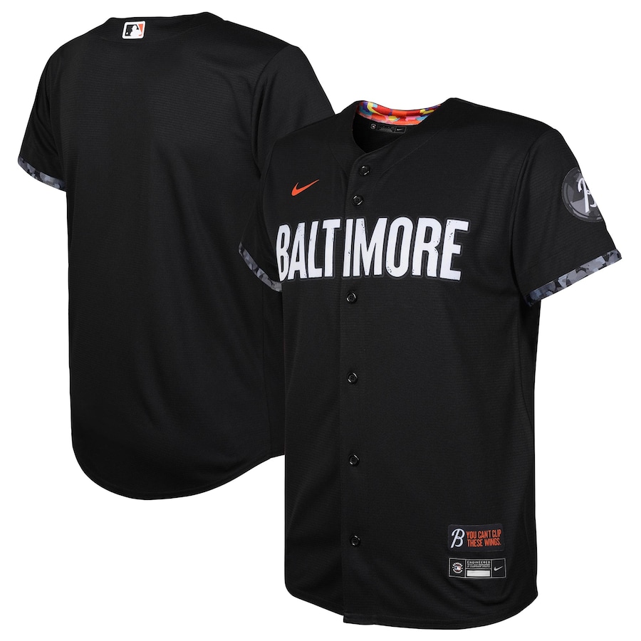 Baltimore Orioles Nike Black 2023 City Connect Replica Jersey - Youth Boys Baltimore Orioles Nike Black 2023 City Connect Replica Jersey - Youth Boys