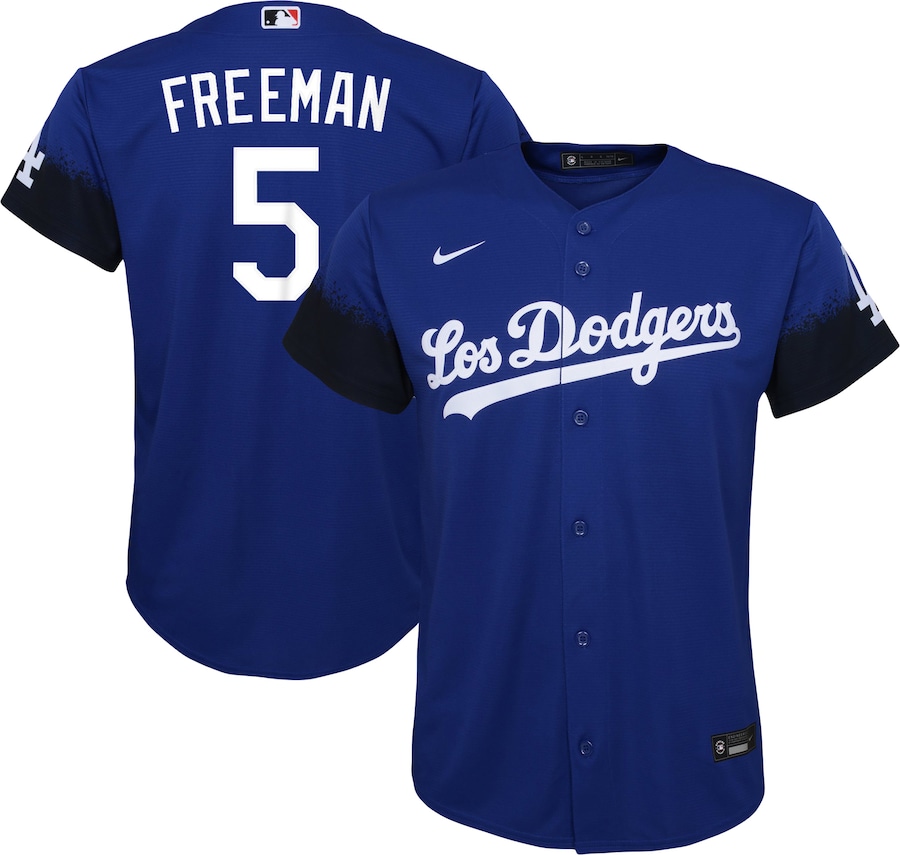 Los Angeles Dodgers Freddie Freeman Nike Royal City Connect Replica Player Jersey - Youth Boys Los Angeles Dodgers Freddie Freeman Nike Royal City Connect Replica Player Jersey - Youth Boys
