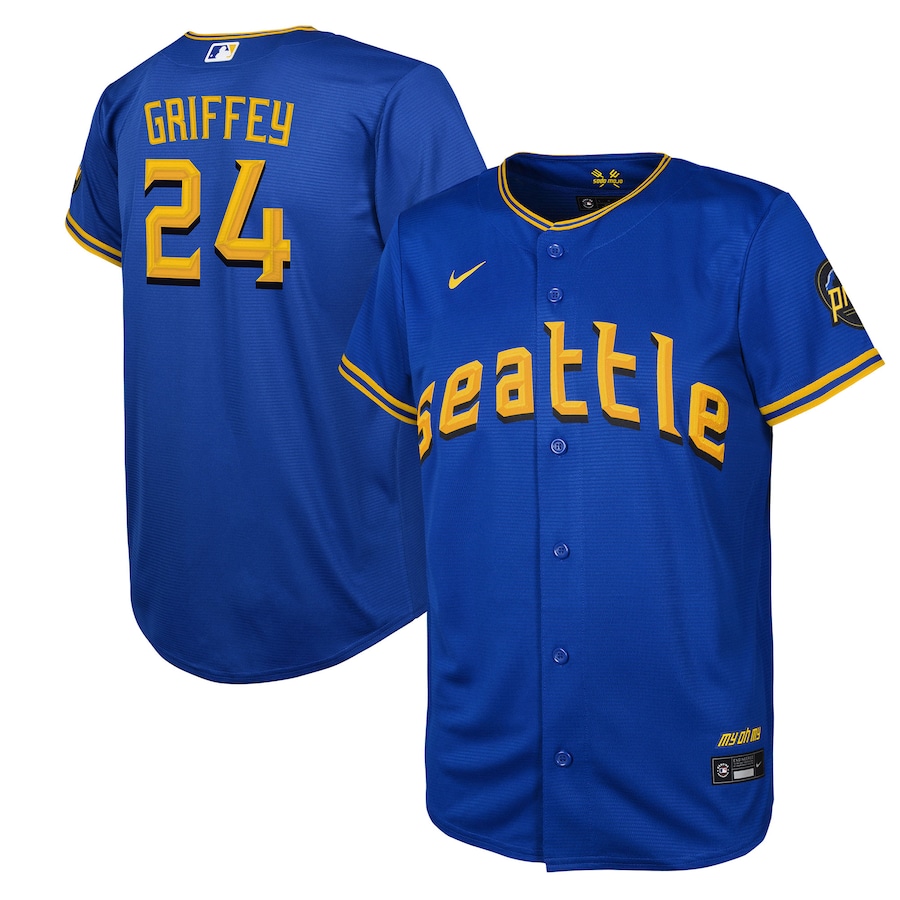 Seattle Mariners Ken Griffey Jr. Nike Royal 2023 City Connect Replica Player Jersey - Youth Boys