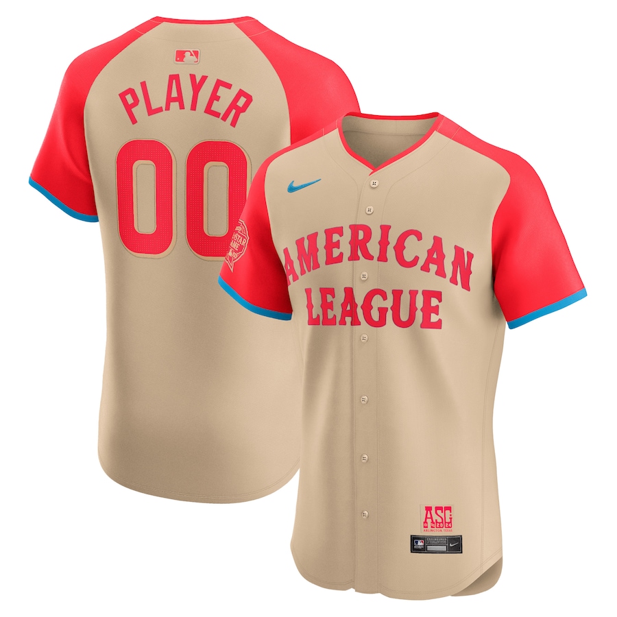 American League Nike 2024 MLB All-Star Game Elite Custom Jersey - Cream