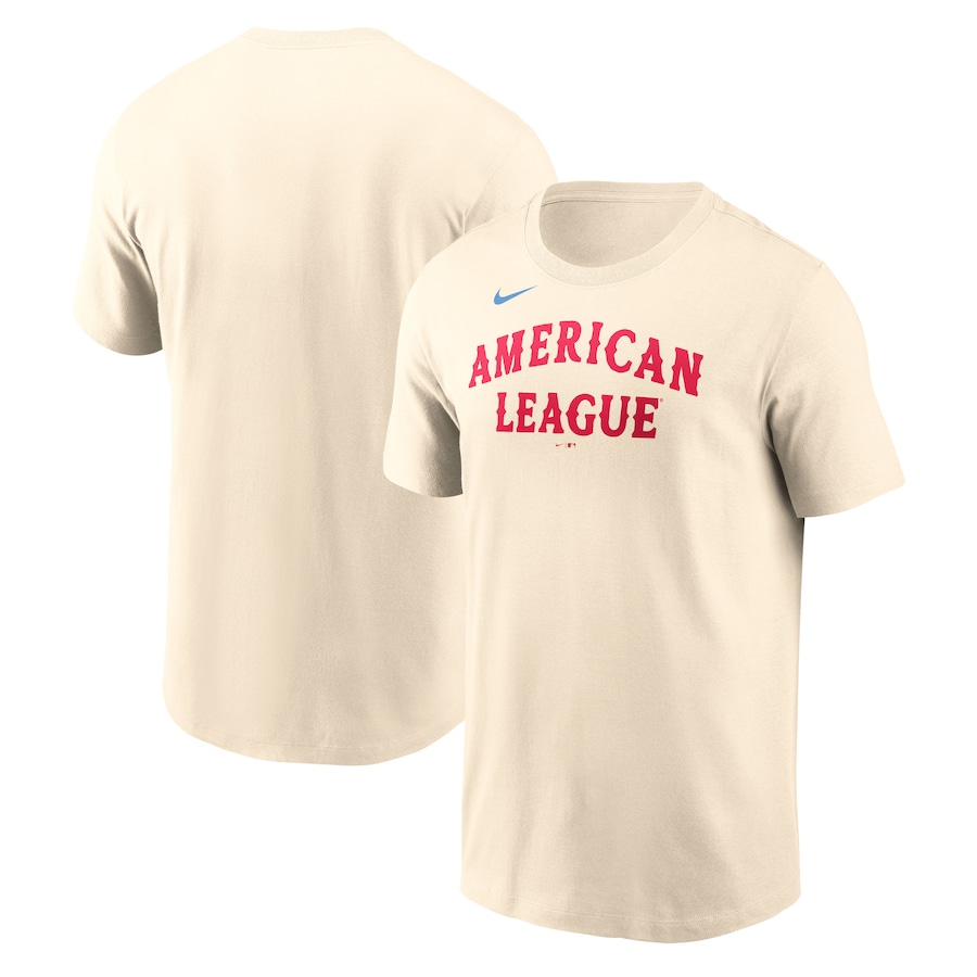 American League Nike 2024 MLB All-Star Game Team Wordmark T-Shirt - Cream