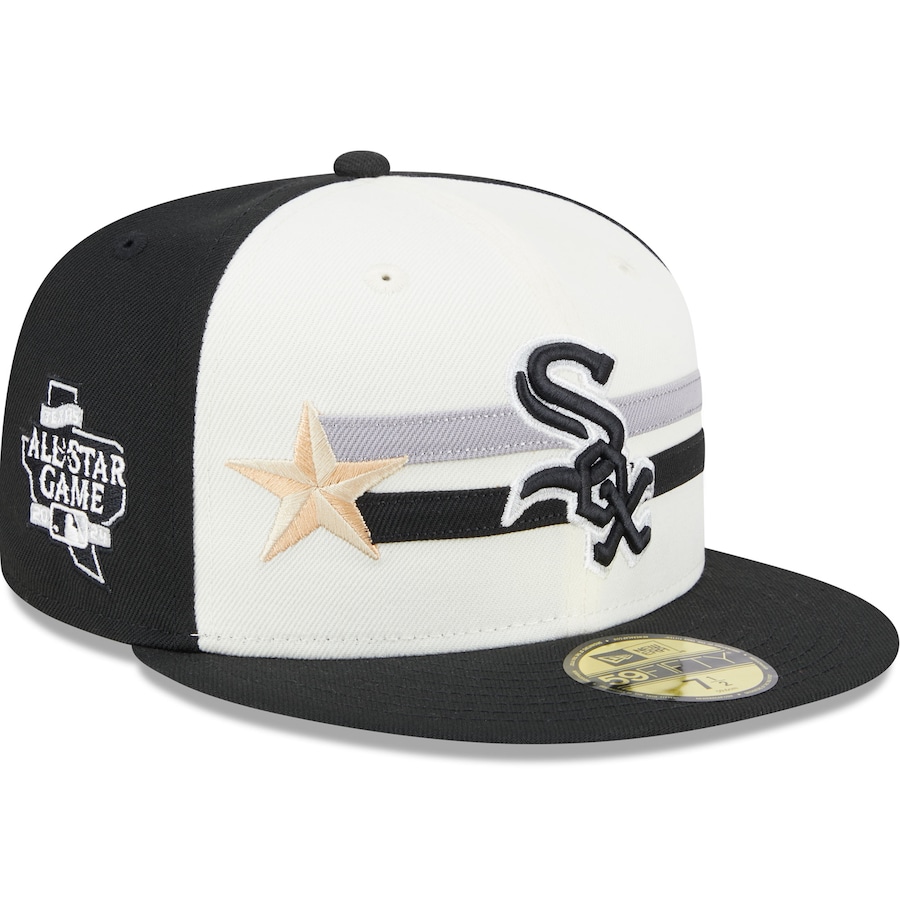 Chicago White Sox New Era 2024 MLB All-Star Game Workout 59FIFTY Fitted Hat - Cream/Black Chicago White Sox New Era 2024 MLB All-Star Game Workout 59FIFTY Fitted Hat - Cream/Black