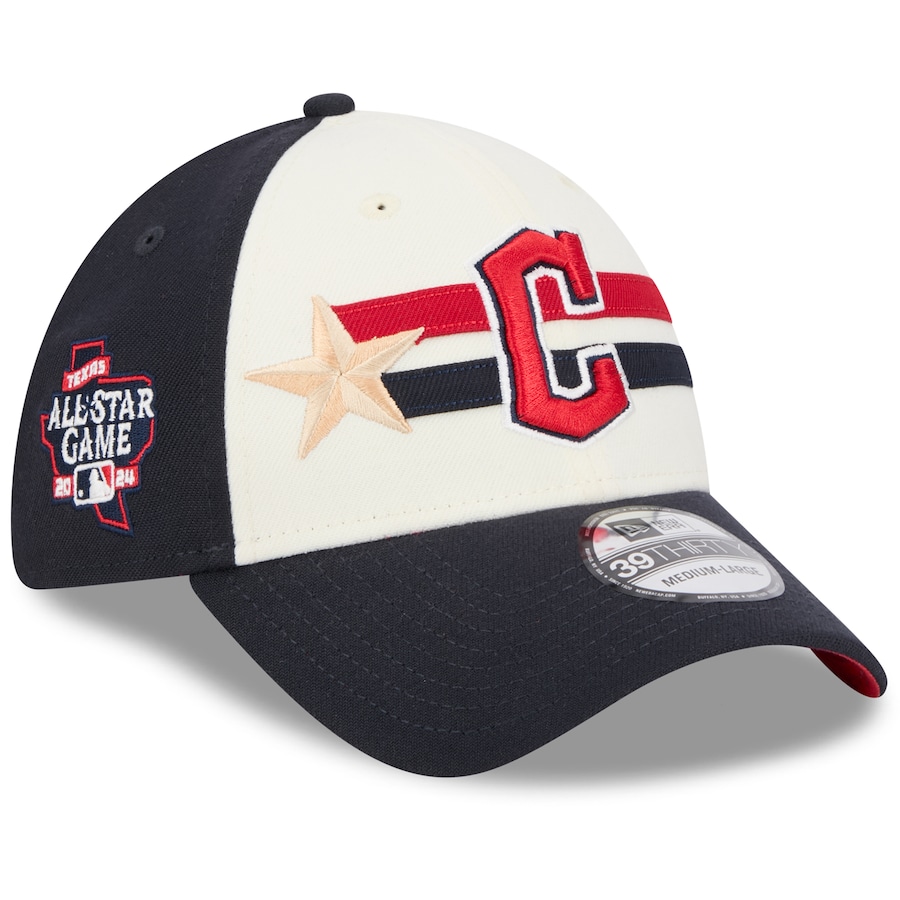 Cleveland Guardians New Era 2024 MLB All-Star Game Workout 39THIRTY Flex Hat - Cream/Navy Cleveland Guardians New Era 2024 MLB All-Star Game Workout 39THIRTY Flex Hat - Cream/Navy