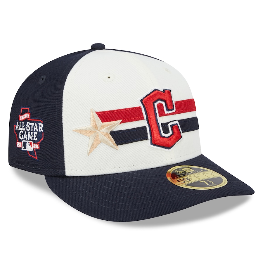 Cleveland Guardians New Era 2024 MLB All-Star Game Workout Low Profile 59FIFTY Fitted Hat - Cream/Navy Cleveland Guardians New Era 2024 MLB All-Star Game Workout Low Profile 59FIFTY Fitted Hat - Cream/Navy