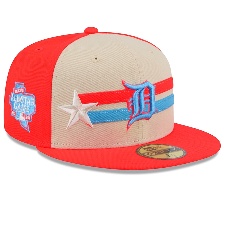 Detroit Tigers New Era 2024 MLB All-Star Game 59FIFTY Fitted Hat - Cream