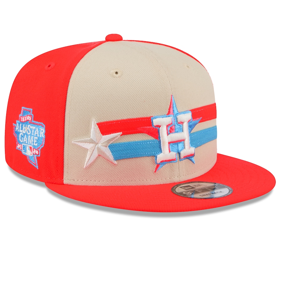 Houston Astros New Era 2024 MLB All-Star Game 9FIFTY Snapback Hat - Cream