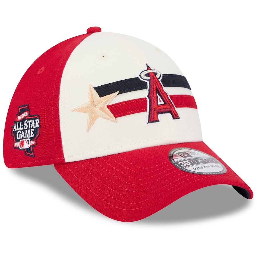 Los Angeles Angels New Era 2024 MLB All-Star Game Workout 39THIRTY Flex Hat - Cream/Red Los Angeles Angels New Era 2024 MLB All-Star Game Workout 39THIRTY Flex Hat - Cream/Red