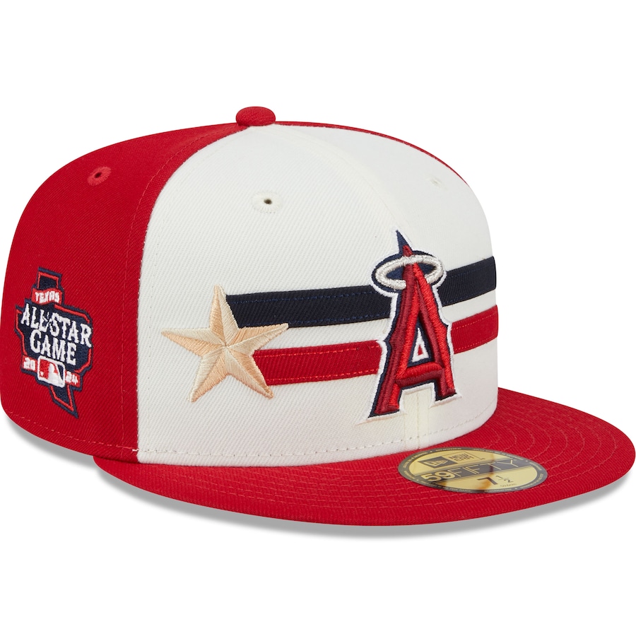 Los Angeles Angels New Era 2024 MLB All-Star Game Workout 59FIFTY Fitted Hat - Cream/Red Los Angeles Angels New Era 2024 MLB All-Star Game Workout 59FIFTY Fitted Hat - Cream/Red