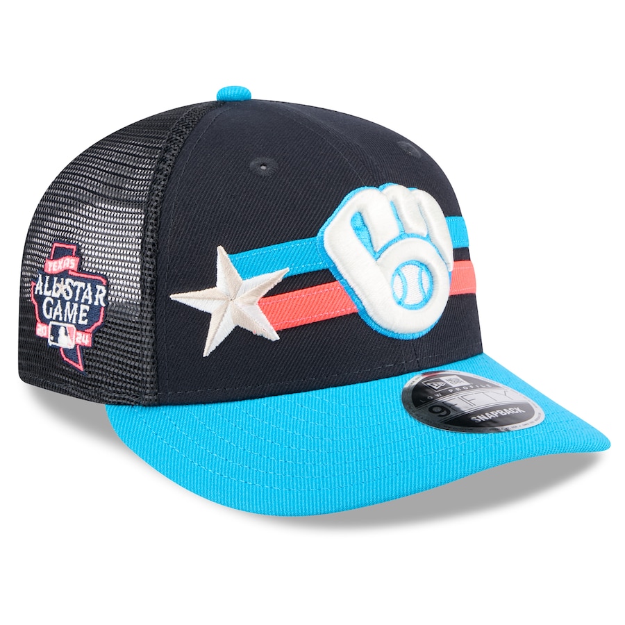 Milwaukee Brewers New Era 2024 MLB All-Star Game Meshback Low Profile 9FIFTY Snapback Hat - Navy Milwaukee Brewers New Era 2024 MLB All-Star Game Meshback Low Profile 9FIFTY Snapback Hat - Navy