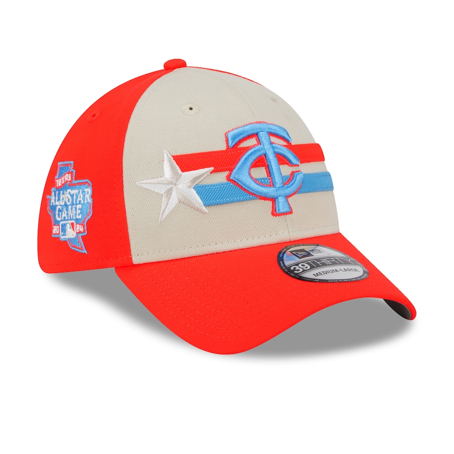 Minnesota Twins New Era 2024 MLB All-Star Game 39THIRTY Flex Hat - Cream