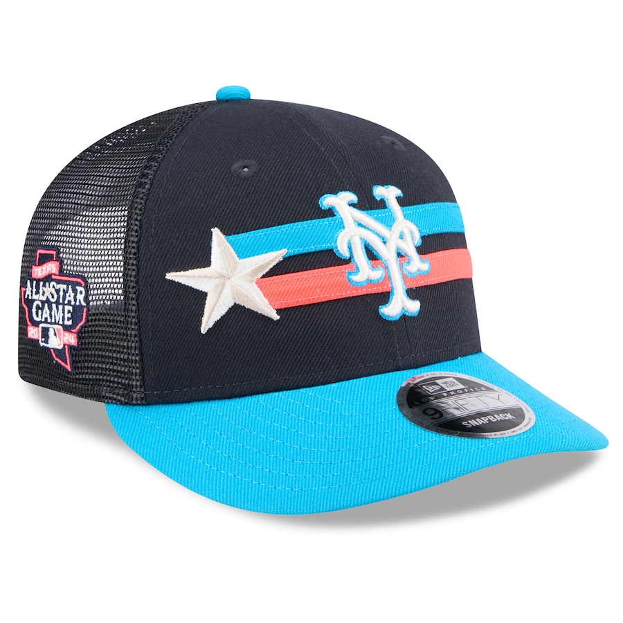 New York Mets New Era 2024 MLB All-Star Game Meshback Low Profile 9FIFTY Snapback Hat - Navy