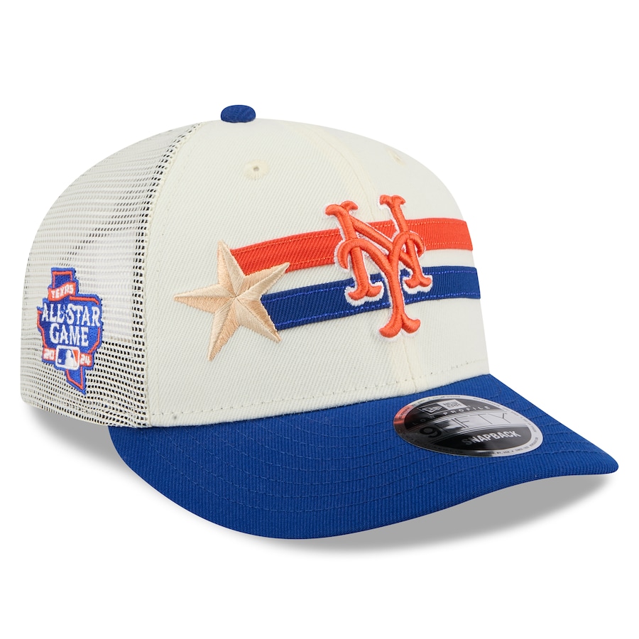 New York Mets New Era 2024 MLB All-Star Game Workout Meshback Low Profile 9FIFTY Snapback Hat - Cream/Royal New York Mets New Era 2024 MLB All-Star Game Workout Meshback Low Profile 9FIFTY Snapback Hat - Cream/Royal