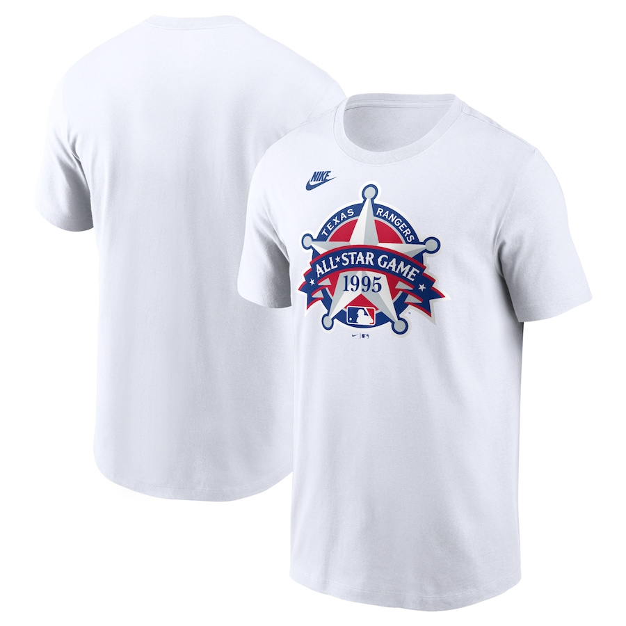Nike 1995 MLB All-Star Game Cooperstown Logo T-Shirt - White