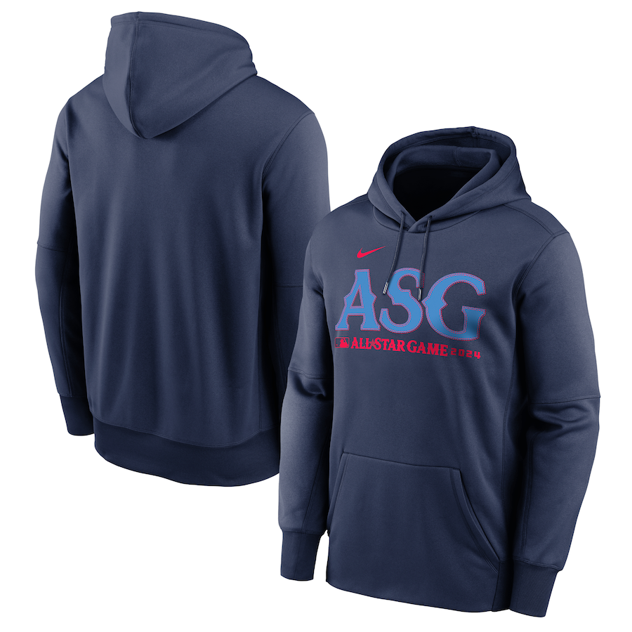 Nike 2024 MLB All-Star Game Authentic Collection Therma Pullover Hoodie - Navy Nike 2024 MLB All-Star Game Authentic Collection Therma Pullover Hoodie - Navy