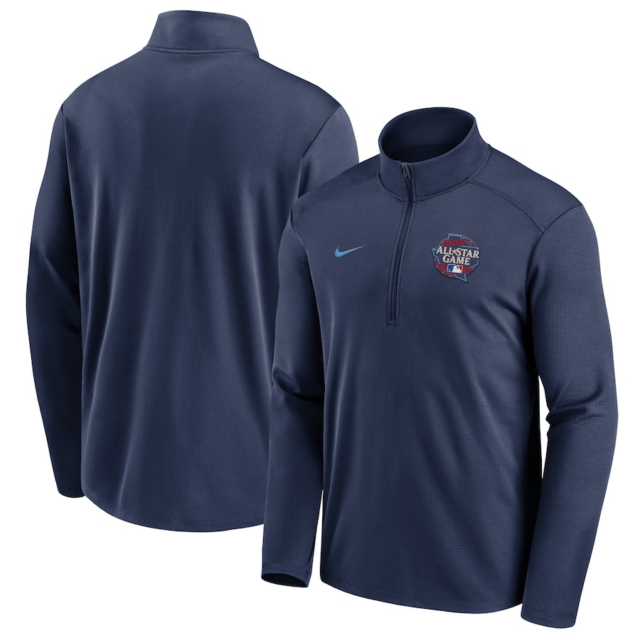 Nike 2024 MLB All-Star Game Pacer Half-Zip Pullover Top - Navy