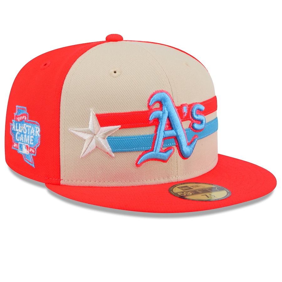 Oakland Athletics New Era 2024 MLB All-Star Game 59FIFTY Fitted Hat - Cream