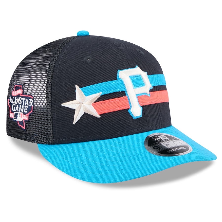 Pittsburgh Pirates New Era 2024 MLB All-Star Game Meshback Low Profile 9FIFTY Snapback Hat - Navy