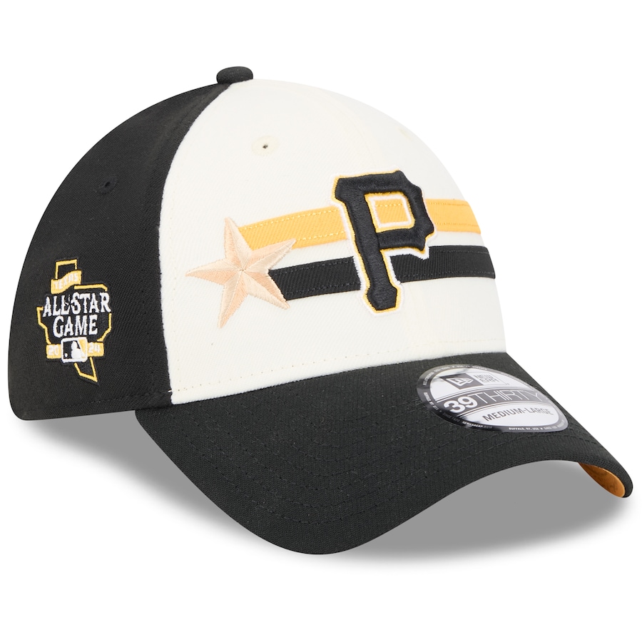 Pittsburgh Pirates New Era 2024 MLB All-Star Game Workout 39THIRTY Flex Hat - Cream/Black