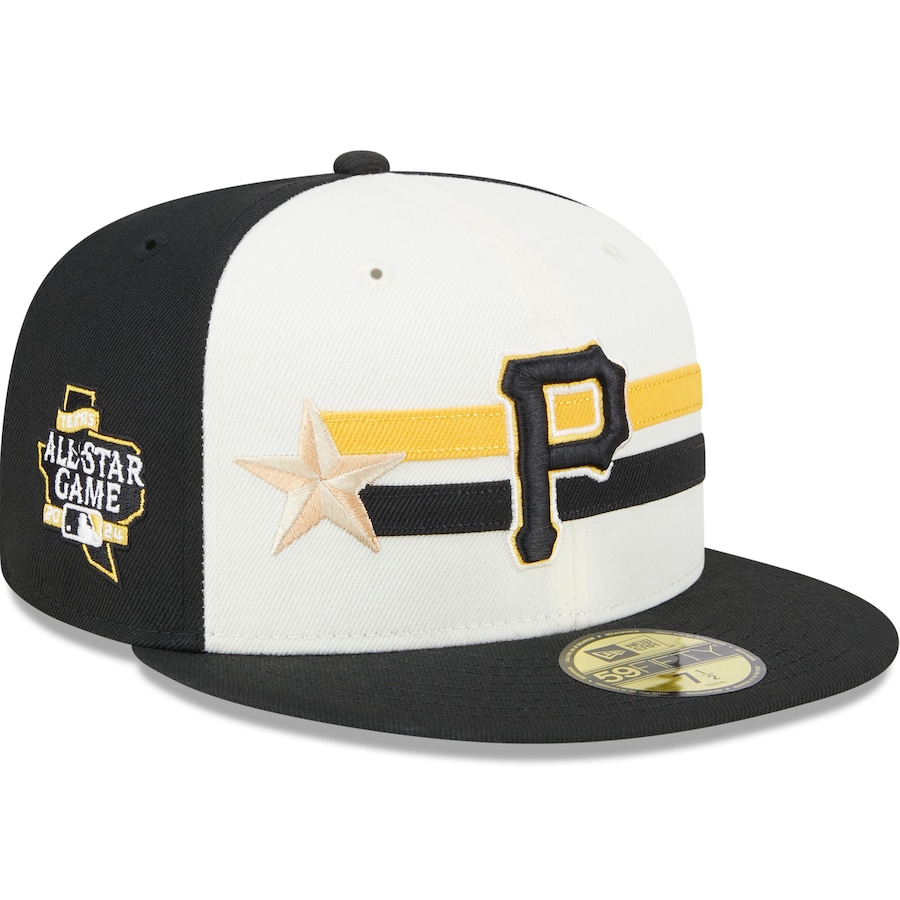 Pittsburgh Pirates New Era 2024 MLB All-Star Game Workout 59FIFTY Fitted Hat - Cream/Black Pittsburgh Pirates New Era 2024 MLB All-Star Game Workout 59FIFTY Fitted Hat - Cream/Black