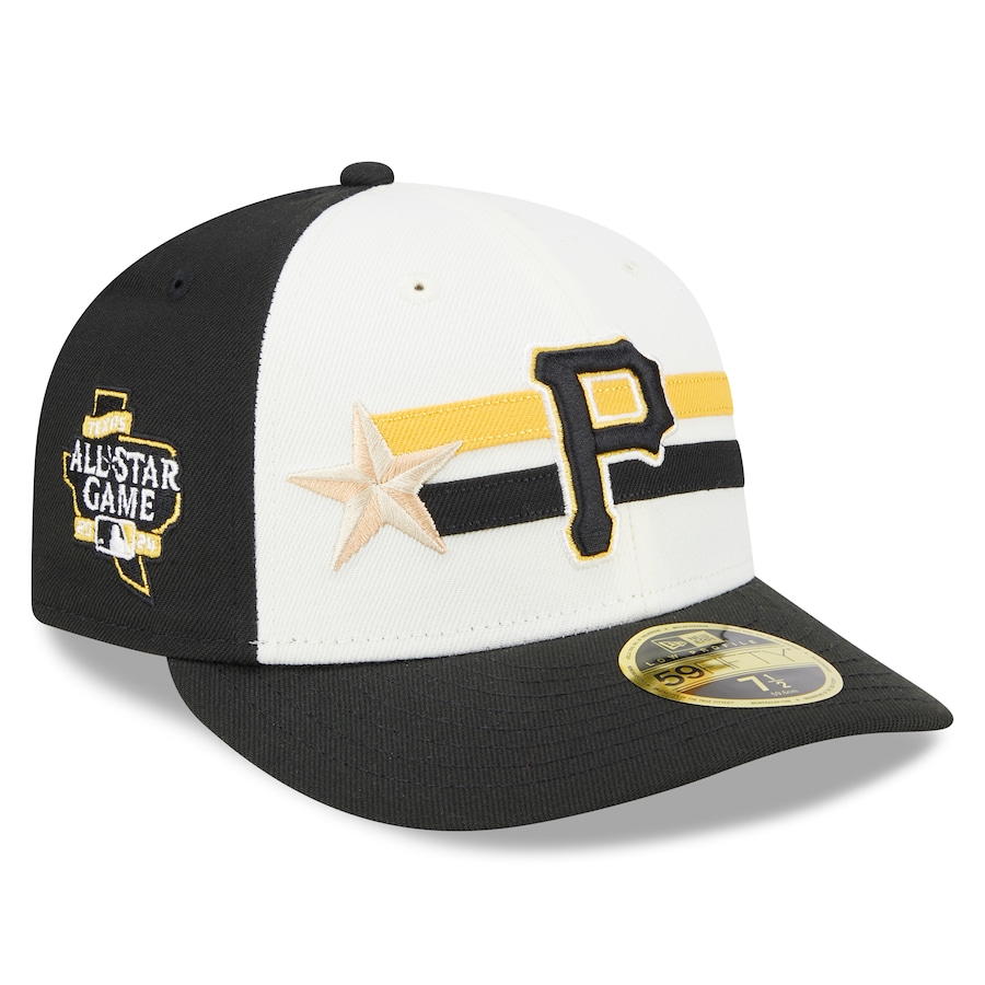 Pittsburgh Pirates New Era 2024 MLB All-Star Game Workout Low Profile 59FIFTY Fitted Hat - Cream/Black