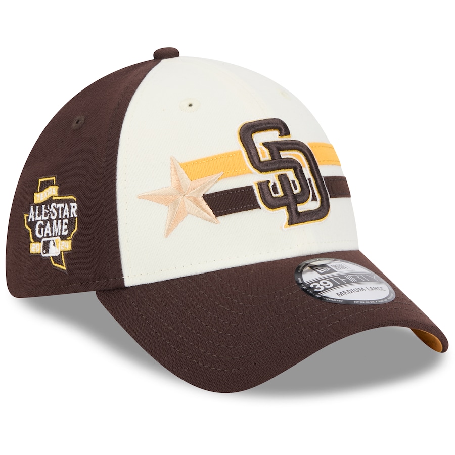 San Diego Padres New Era 2024 MLB All-Star Game Workout 39THIRTY Flex Hat - Cream/Brown San Diego Padres New Era 2024 MLB All-Star Game Workout 39THIRTY Flex Hat - Cream/Brown