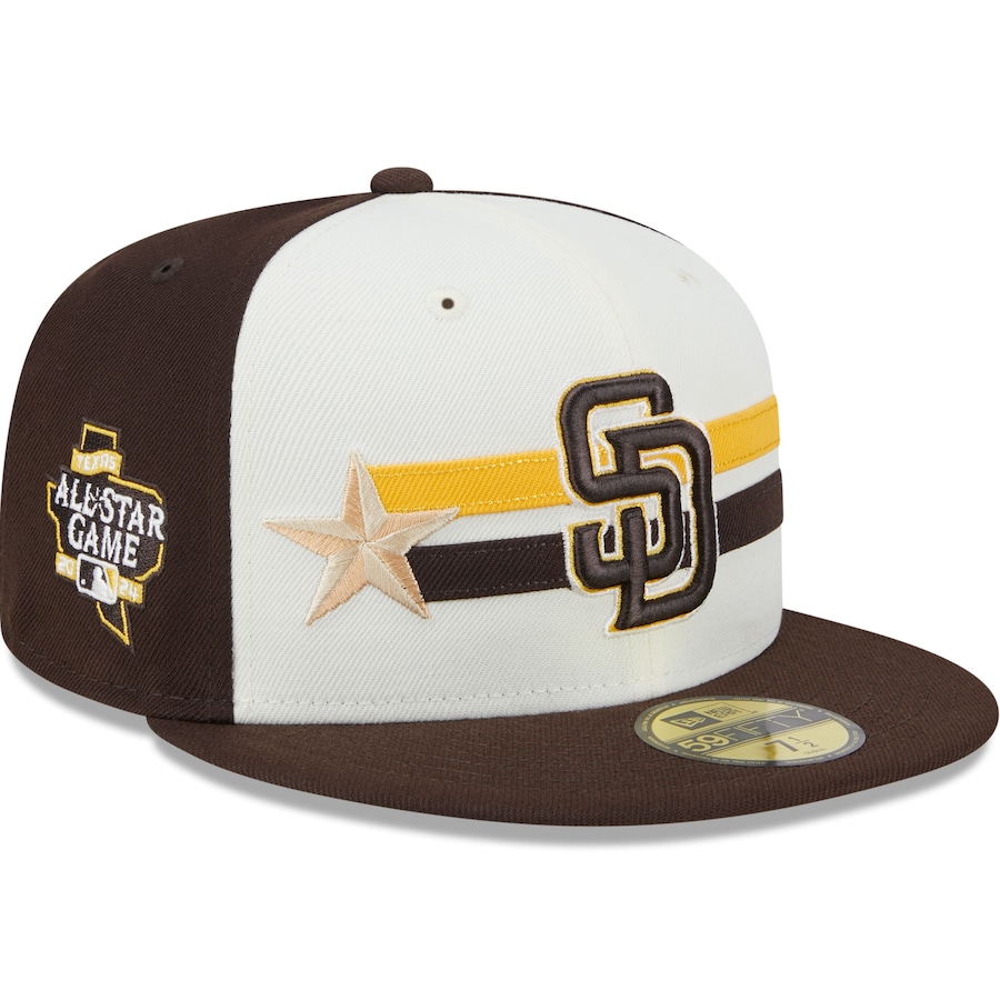 San Diego Padres New Era 2024 MLB All-Star Game Workout 59FIFTY Fitted Hat - Cream/Brown San Diego Padres New Era 2024 MLB All-Star Game Workout 59FIFTY Fitted Hat - Cream/Brown