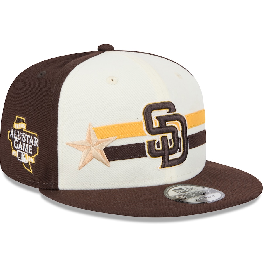 San Diego Padres New Era 2024 MLB All-Star Game Workout 9FIFTY Snapback Hat - Cream/Brown San Diego Padres New Era 2024 MLB All-Star Game Workout 9FIFTY Snapback Hat - Cream/Brown