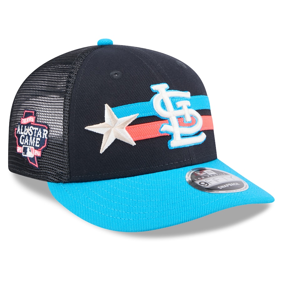 St. Louis Cardinals New Era 2024 MLB All-Star Game Meshback Low Profile 9FIFTY Snapback Hat - Navy