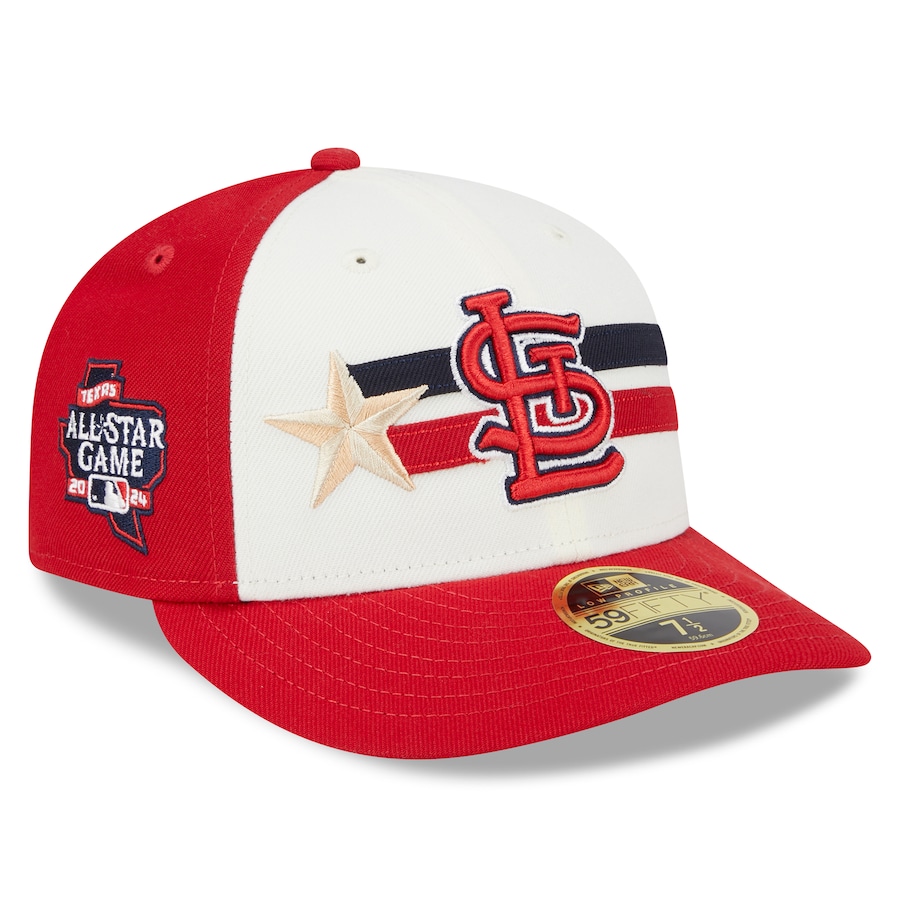 St. Louis Cardinals New Era 2024 MLB All-Star Game Workout Low Profile 59FIFTY Fitted Hat - Cream/Red St. Louis Cardinals New Era 2024 MLB All-Star Game Workout Low Profile 59FIFTY Fitted Hat - Cream/Red